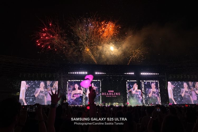 HP Konser, Samsung, Blackpink, Samsung S25 Ultra, hasil foto, Samsung Galaxy S25 Ultra, BLACKPINK, foto konser, Jauh dari Panggung Blackpink, Begini Hasil Zoom Samsung S25 Ultra di GBK