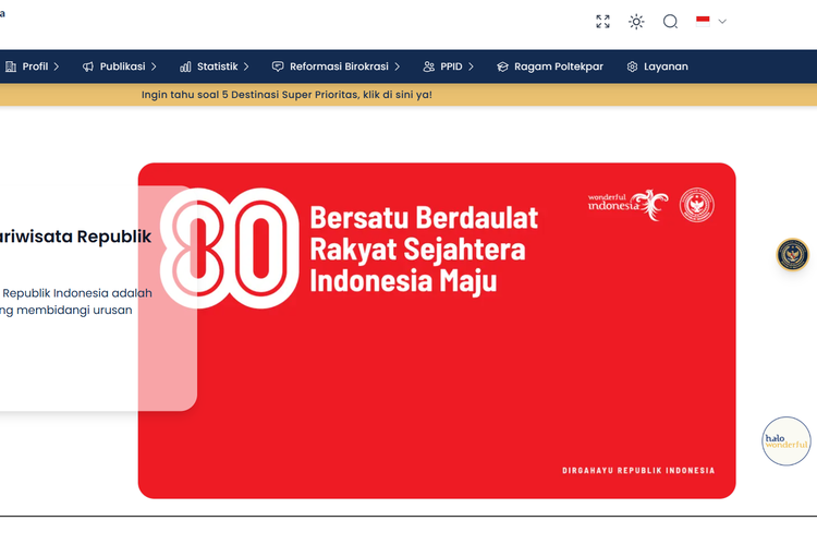 Pariwisata, Kemenpar, Halo Wonderful, Halo Wonderful Kemenpar, Layanan Halo Wonderful Kemenpar, Masyarakat Bisa Mengadu Soal Pariwisata