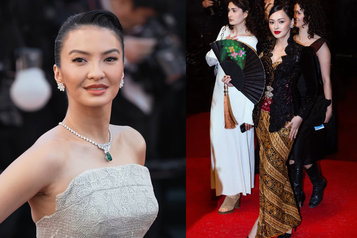 Cannes Film Festival, Raline Shah, Prilly Latuconsina, 6 Gaya Seleb Indonesia di Cannes 2026, Jolene Marie Bawa Bros dari Surakarta, 1. Raline Shah, 2. Prilly Latuconsina dan Omara Esteghlal, 3. Asmara Abigail, 4. Agnes Naomi, 5. Kamila Andini, 6. Jolene Marie