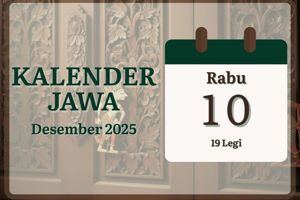 Weton, primbon Jawa, Kalender Jawa, Rabu Legi, kalender jawa, kalender jawa hari ini, Primbon Jawa, Kalender Jawa 10 Desember 2025, Cek Pasaran dan Arti Weton Hari Ini