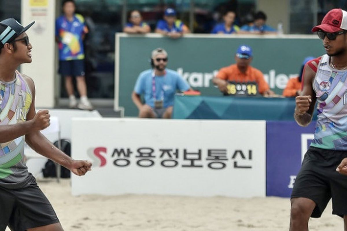 Indonesia, Vietnam, SEA Games 2025, Voli, voli pantai, SEA Games, Thailand, Kalahkan Vietnam, Tim Voli Pantai Putra Indonesia Dominasi SEA Games 2025