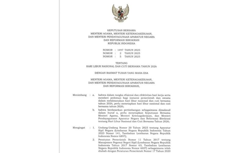 cuti bersama 2026, libur nasional 2026, daftar libur nasional dan cuti bersama 2026, kalender 2026 lengkap dengan tanggal merah, jadwal long weekend 2026, kalender cuti bersama 2026 pdf, kalender 2026 Indonesia, hari libur resmi 2026, Kalender 2026: Daftar Lengkap Libur Nasional, Cuti Bersama, dan Jadwal Long Weekend, 17 hari libur nasional 2026, 8 hari cuti bersama 2026, Total libur resmi 2026: 25 hari, Jadwal long weekend 2026