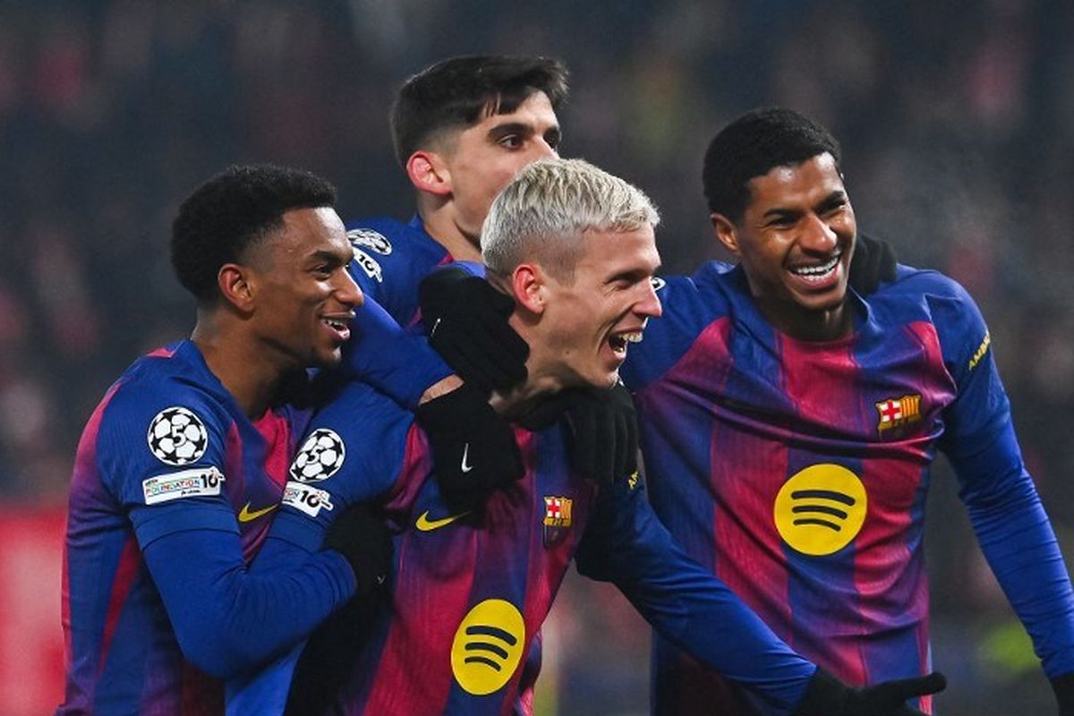 Liga Spanyol 2025-2026, Barcelona, Real Oviedo, Dani Olmo, Raphinha, Lamine Yamal, Real Madrid, Hasil Barcelona Vs Real Oviedo 3-0, Blaugrana Geser Real Madrid dari Puncak