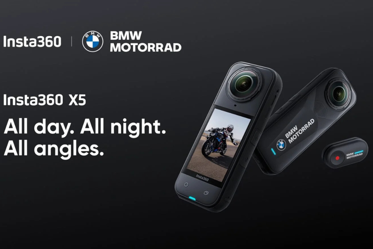 Insta360 X5, action camera, Insta360 X5 BMW Motorrad Edition, Action camera, Insta360 Rilis Kamera Aksi X5 Edisi BMW Motorrad untuk Pehobi Motor