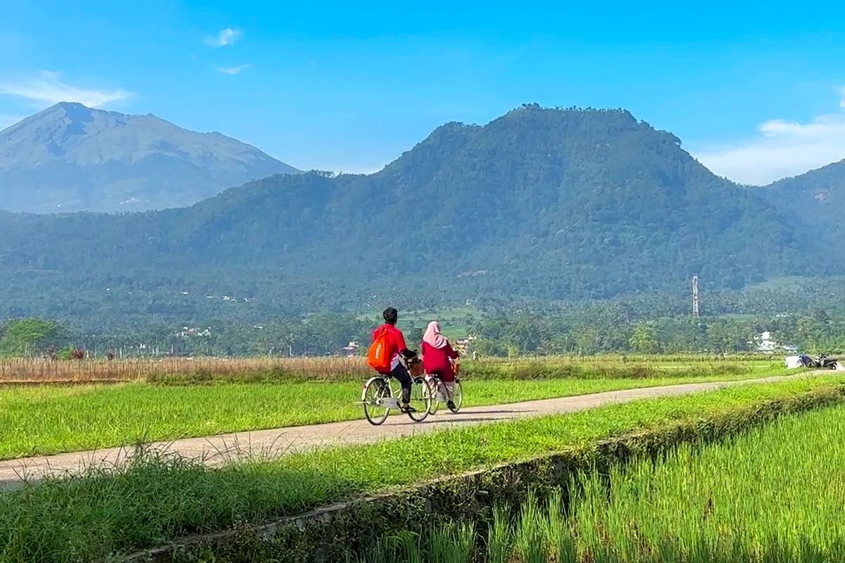 Semarang, Wisata Semarang, wisata gowes di Semarang, Harga Wisata Gowes di Semarang, Dapat View Gunung hingga Kerbau Mandi