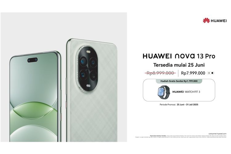 Huawei, Huawei Nova, Huawei Nova 13 Pro, Spesifikasi Huawei Nova 13 Pro, Android, Google, huawei, kamera selfie, huawei nova, harga Huawei Nova 13 Pro, Smartphone Huawei Nova 13 Pro Resmi di Indonesia, Punya Kamera Selfie Ganda, Spesifikasi Huawei Nova 13 Pro di Indonesia, Tidak pakai OS Android, Fitur AI, Harga Huawei Nova 13 Pro di Indonesia