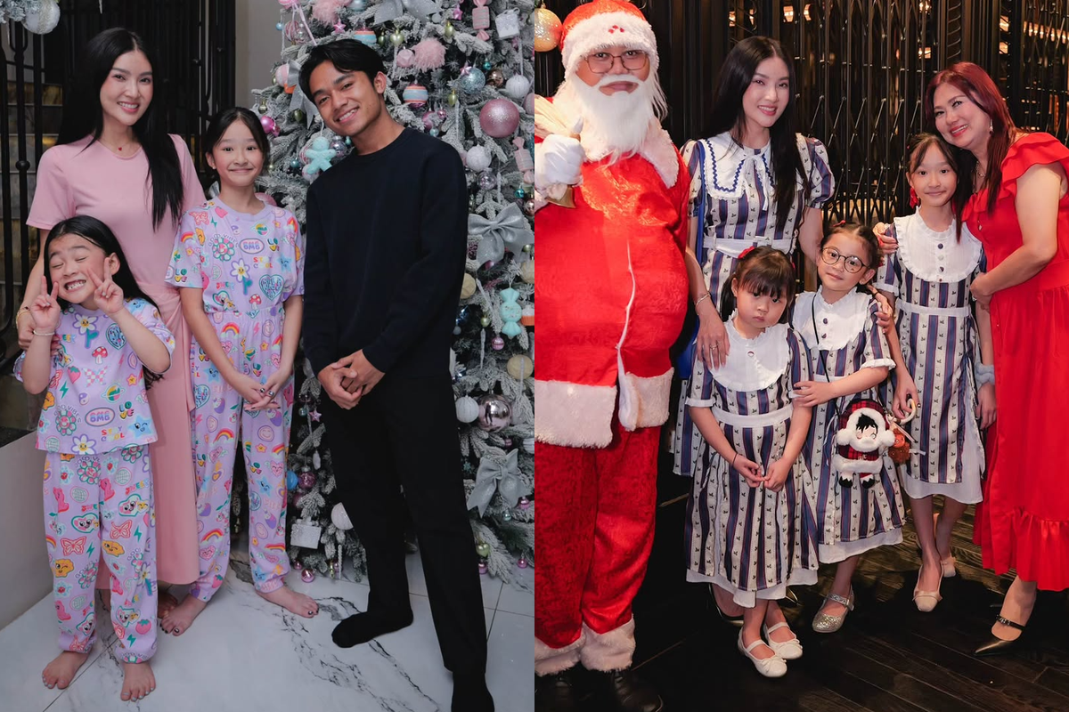 Sarwendah, Kekompakan Sarwendah dan Anak saat Merayakan Natal 2025