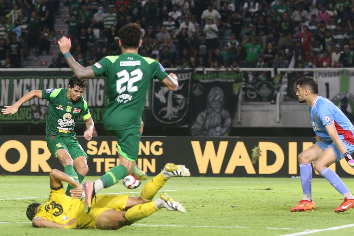 persebaya surabaya, Persebaya, Persebaya Vs Semen Padang, Super League, Bruno Moreira, klasemen super league, hasil persebaya vs semen padang, skor persebaya vs semen padang, Hasil Persebaya Vs Semen Padang 1-0: Gol Tunggal Bruno Moreira Bawa Bajul Ijo ke Papan Atas