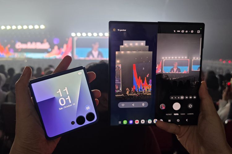 Smartphone, Samsung, galaxy, konser, ENHYPEN, fitur kamera, Samsung Galaxy Z Fold 7, samsung z fold 7, samsung z flip 7, samsung galaxy z flip 7, Praktisnya Foto Konser Pakai Samsung Galaxy Z Fold 7, Sat-set dan Anti-ribet