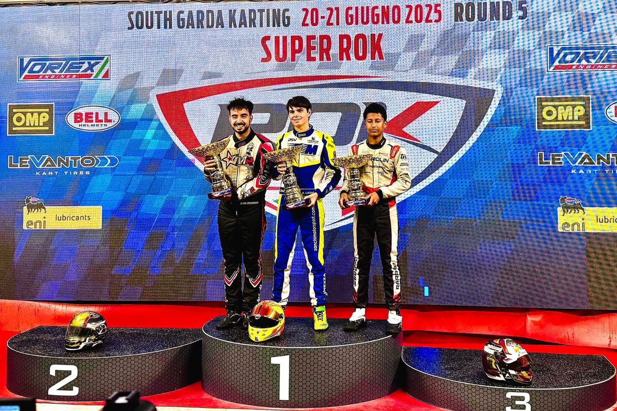 gokart, Qarrar Firhand, pegokart  Qarrar Firhand, Qarrar Firhand Raih Podium di ROK Cup Italy Round Kelima