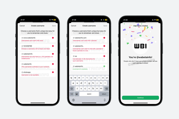 WhatsApp, fitur baru, username, username WhatsApp, nomor HP, Username, username WA, nomor hp, WhatsApp Siapkan Fitur agar Nomor HP Tak Bisa Dilihat saat Chatting