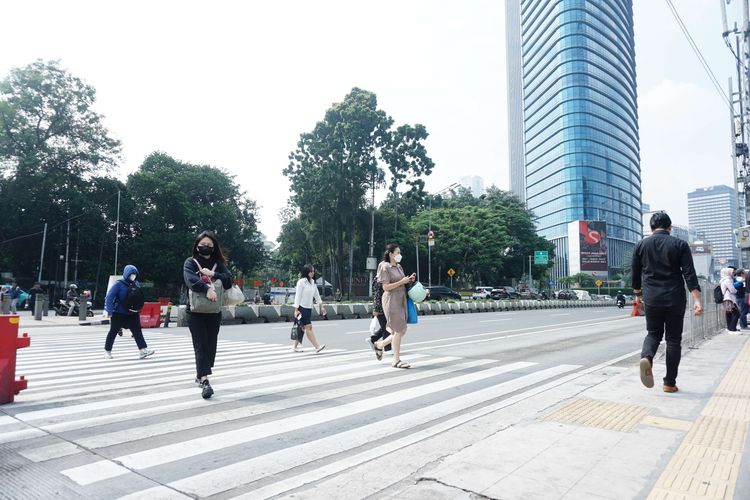 Jalan MH Thamrin, pengaturan lalu lintas, rekayasa lalu lintas, Rekayasa Lalu Lintas Jalan MH Thamrin Selama Pekerjaan JPM