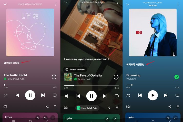 fitur baru, lirik, Spotify, fitur baru Spotify, terjemahan lirik, pengguna Spotify, lirik lagu, bahasa asing, Spotify Premium, 3 Fitur Lirik Baru Spotify: Ada Terjemahan, Preview di Layar, hingga Offline