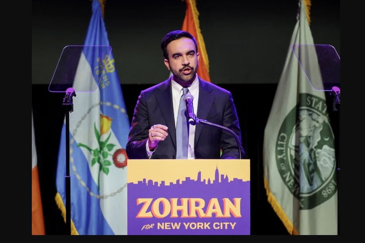 New York, Wali Kota New York, Zohran Mamdani, 1 Januari, Zohran Mamdani Resmi Jadi Wali Kota Muslim Pertama New York