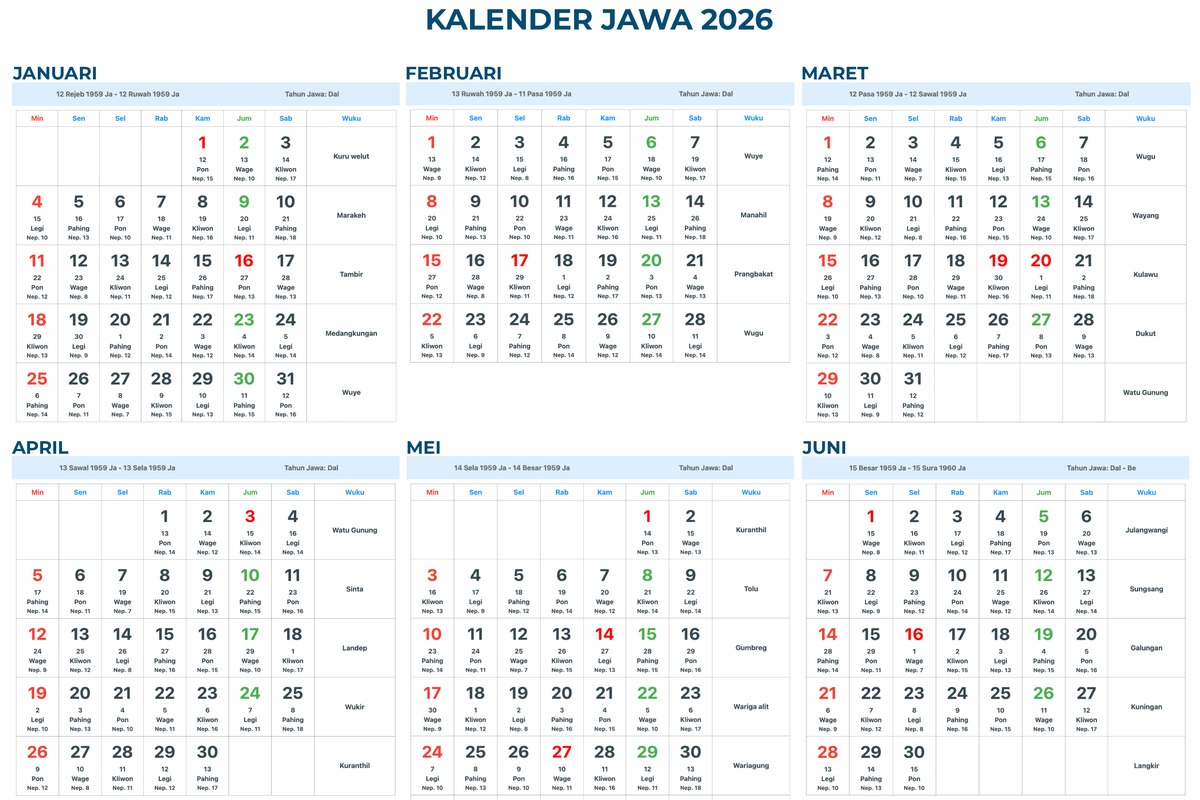 Kalender Jawa, kalender Jawa 2026, kalender Jawa 2026 lengkap, Kalender Jawa Januari 2026, Kalender Jawa 2026 Lengkap dengan Pasaran, Weton, dan Wuku, Kalender Jawa Januari 2026, Kalender Jawa Februari 2026, Kalender Jawa Maret 2026, Kalender Jawa April 2026, Kalender Jawa Mei 2026, Kalender Jawa Juni 2026, Kalender Jawa Juli 2026, Kalender Jawa Agustus 2026, Kalender Jawa September 2026, Kalender Jawa Oktober 2026, Kalender Jawa November 2026, Kalender Jawa Desember 2026