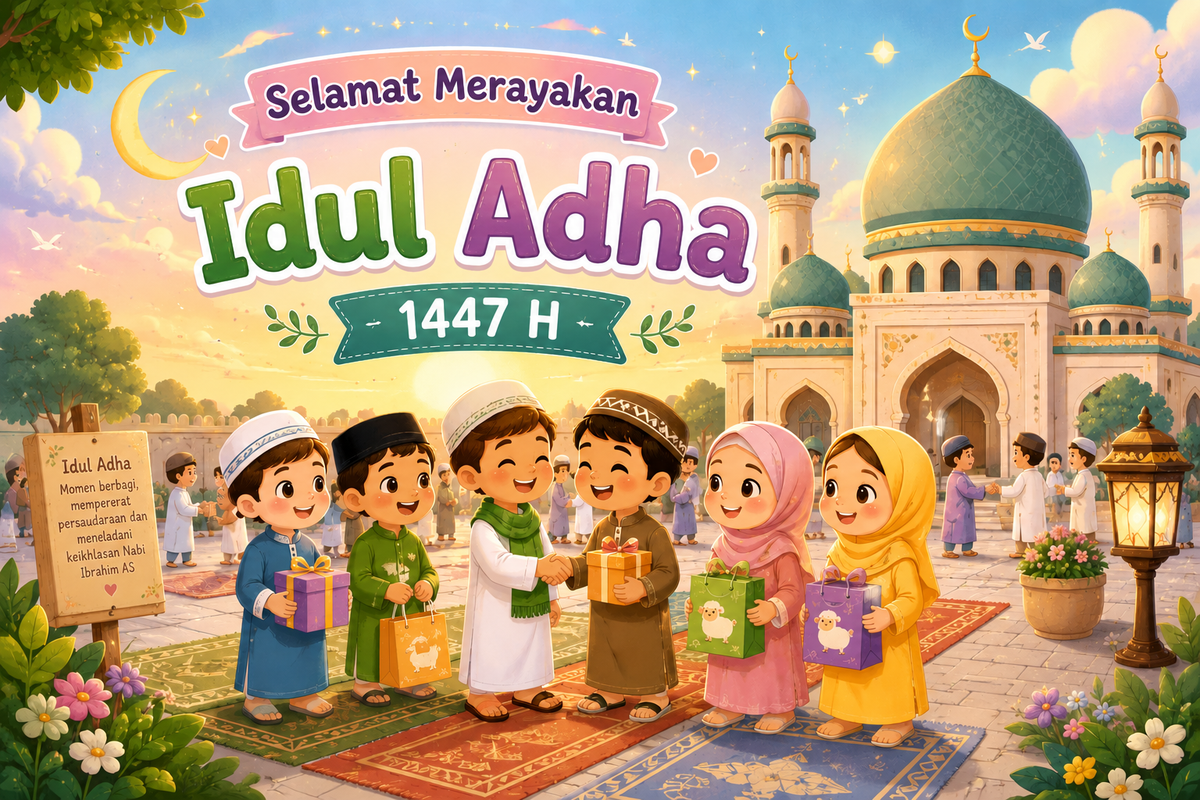 Poster Idul Adha 1447 H, poster Idul Adha 2026, download poster Idul Adha 2026, link download poster Idul Adha 2026, 100 Link Download Poster Idul Adha 2026 Keren, Ada Tema Kartun