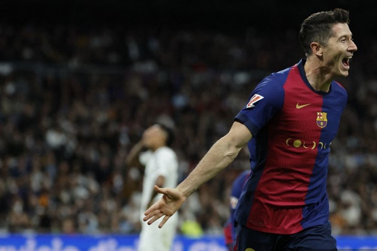 Barcelona, Real Madrid, Lewandowski, El Clasico, Valverde, Liga Spanyol, Posting Foto Lewandowski, Barcelona Sindir Kekacauan Real Madrid Jelang El Clasico?