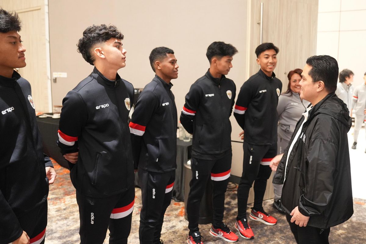 PSSI, Erick Thohir, timnas U17 Indonesia, Piala Asia U17 2025, Timnas U17 Indonesia, Timnas U17 Indonesia vs Korea Selatan, timnas u17 Indonesia, timnas u17 indonesia vs korea selatan, Timnas U17 Indonesia Siap Beraksi, Tanpa Takut Kejar Piala Dunia