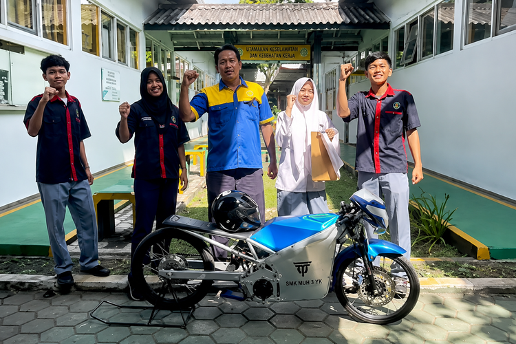 Motor listrik, SMK Muhammadiyah 3 Yogyakarta, Motor Drag Listrik Buatan Siswa SMK Muhammadiyah 3 Yogyakarta Bisa Melaju 134 Kpj