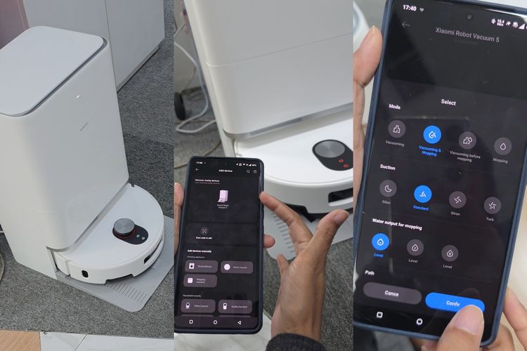Xiaomi, Xiaomi Robot Vacuum 5, bersih-bersih, Saya Tes Xiaomi Robot Vacuum 5, Hasilnya Cocok Buat yang Capek Ngepel Manual,  Isi paket pembelian Xiaomi Robot Vacuum 5 harga Rp 9 juta., Base station besar dengan fungsi “serba otomatis”, Daya hisap 20.000 Pa dan anti rambut kusut, Vacum dan pel pintar, karpet tetap kering, Tes singkat, hasilnya meyakinkan