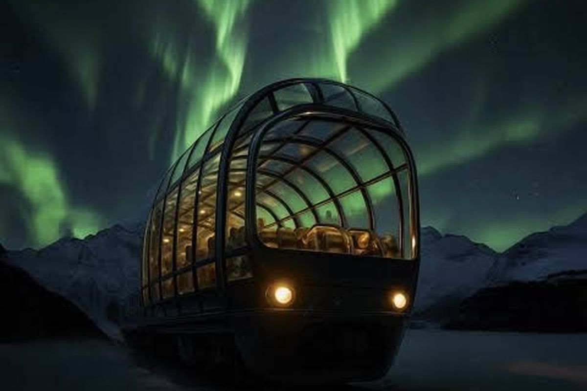 Norwegia, Naik Kereta Api Gerbong Kaca Lihat Aurora Borealis di Norwegia, Segini Harganya