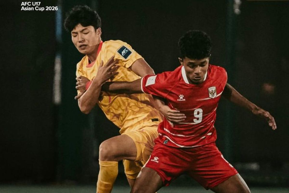 Timnas U17 Indonesia, China, Kurniawan Dwi Yulianto, Piala Asia U17 2026, Thailand, Myanmar, Vietnam, Timnas U17 Indonesia Selamatkan Wajah ASEAN di Hari Pertama Piala Asia U17 2026