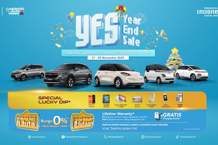 Wuling, Wuling Motors, promo, GJAW, Promo wuling, Promo Wuling di GJAW 2025, DP Murah Rp 8 Juta