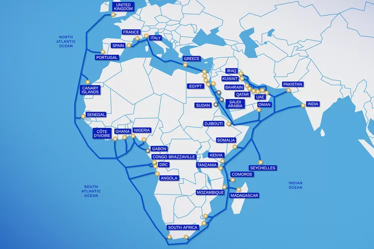 Timur Tengah, 2Africa, internet, kabel bawah laut, Meta, Konflik Timur Tengah, Konflik Timur Tengah Ganggu Proyek Kabel Internet Terpanjang di Dunia