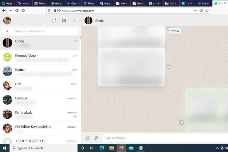 WhatsApp, WhatsApp Web, whatsapp, Cara Membuat WhatsApp Web Blur biar Tidak Bisa Diintip