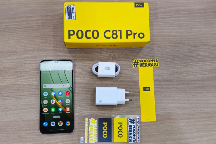 Poco C81 Pro, Menggenggam Poco C81 Pro, HP Rp 1 Jutaan dengan Baterai Jumbo, Layar LCD 120 Hz, Desain "percaya diri", Isi kotak kemasan, Spesifikasi Poco C81 Pro dan harganya