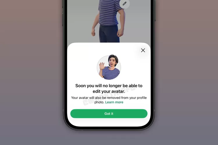 Avatar, WhatsApp, stiker, foto profil, Belum Lama Dirilis, Fitur Ini Mulai Dihapus WhatsApp