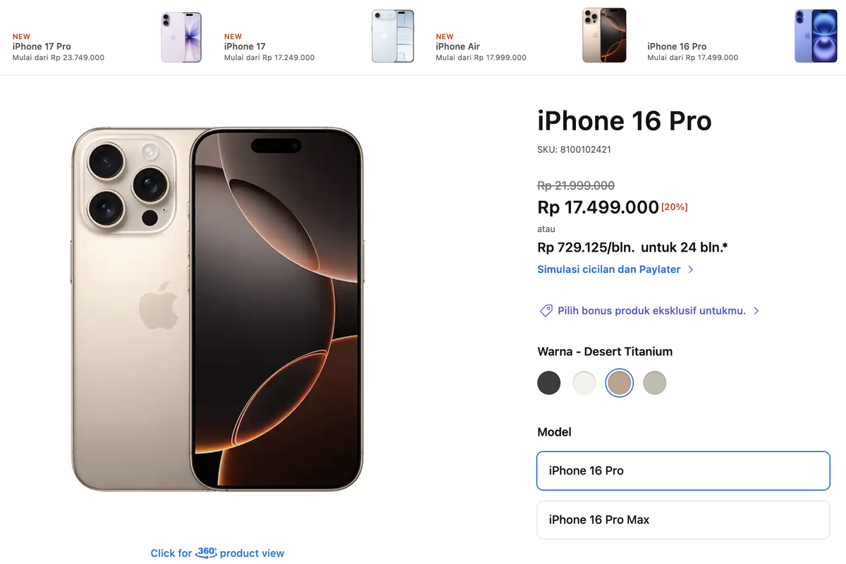 harga iPhone, harga iPhone terbaru, Harga iPhone Hari Ini 19 Maret 2026, iPhone 16 Diskon hingga 20 Persen