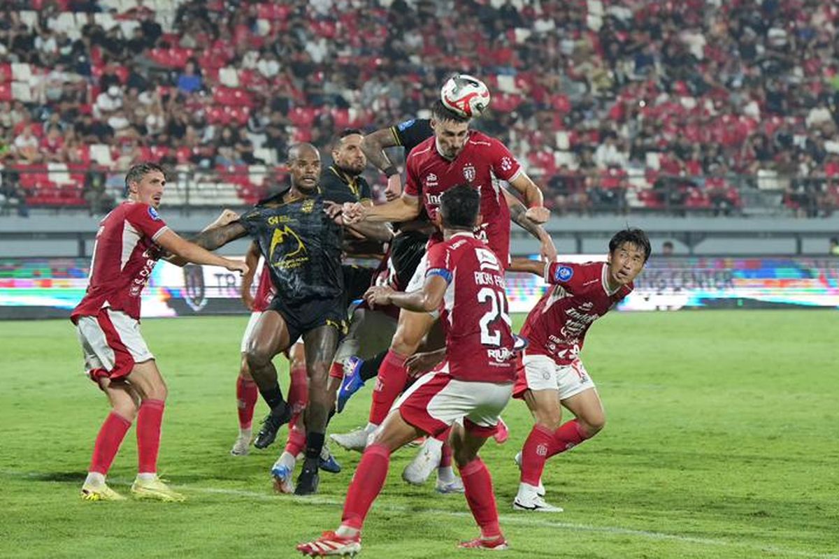 Bali United, Malut United, Super League, Ciro Alves, Hendri Susilo, Kalah Telak 1-4 dari Bali United, Malut United Klaim Dirugikan Wasit