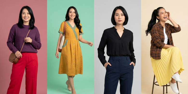 Hindari 8 Kombinasi Warna Pakaian yang Bikin Penampilan Terlihat Kusam, 1. Ungu dan merah, 2. Kuning dan hijau, 3. Hitam dan biru dongker, 4. Coklat dan kuning, 5. Coklat dan abu-abu, 6. Merah dan hijau, 7. Coklat dan hitam, 8. Ungu dan kuning