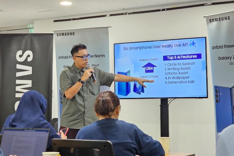 Samsung, Galaxy Z Fold 7, samsung z fold 7, 5 Fitur AI di HP Samsung Z Fold 7 yang Paling Sering Dipakai
