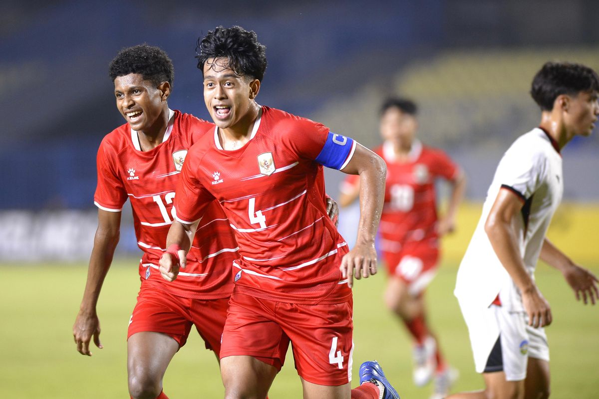 Piala AFF U17, Timnas U17 Indonesia, Timor Leste, Putu Ekayana, Timnas Indonesia, Timnas U17, Ridho, HT Timnas U17 Indonesia Vs Timor Leste 4-0, Dominasi Total Garuda Muda