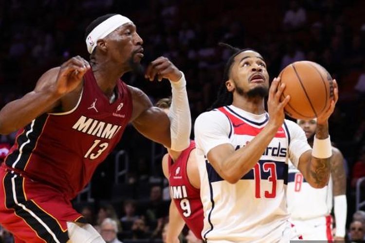 Miami Heat, Washington Wizards, Bam Adebayo, Bam Adebayo Raih 83 Poin di NBA, Lampaui Rekor Kobe Bryant