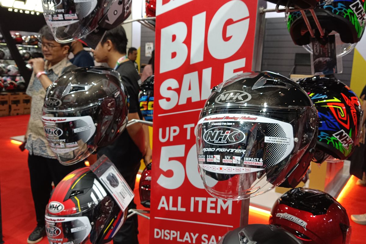 half face, helm half face, IMHAX 2025, helm motor, helm open face, Pilihan Helm Open Face di IMHAX 2025, mulai Rp 200.000