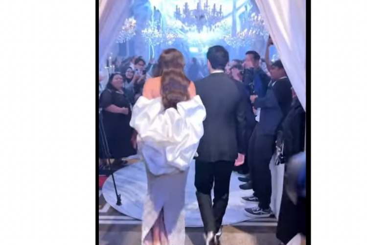 Gaya Luna Maya saat resepsi, luna maya maxime bouttier, luna maya resepsi di jakarta, alasan resepsi kedua luna, gaya luna maya saat resepsi, luna maya maxime bouttier gelar resepsi kedua, 6 Detail Gaya Luna Maya Saat Resepsi di Jakarta, Anggun dan Glamor