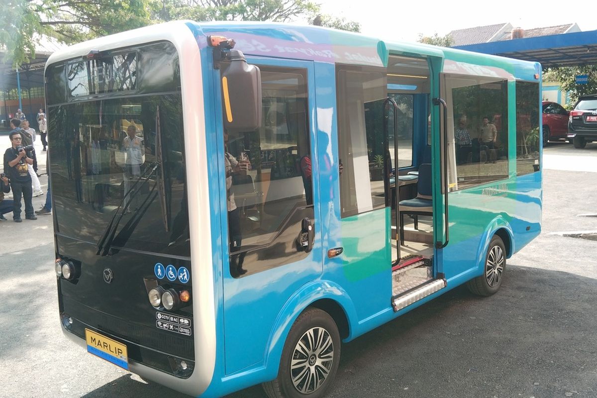 angklung, bus listrik, Angkot listrik, medium bus, angkot listrik Bandung, Angkot Listrik Bandung Mulai Lakukan Uji Coba