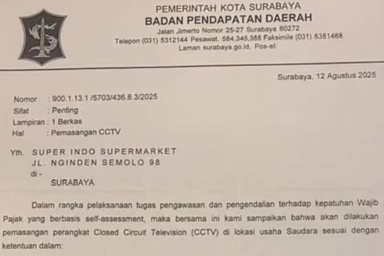 CCTV, Pemkot Surabaya, pajak usaha, bapenda surabaya, Apkrindo Jatim, penerimaan asli daerah, PAD Turun, Pemkot Surabaya Pantau Usaha dengan CCTV, Apkrindo Jatim Terima dengan Syarat
