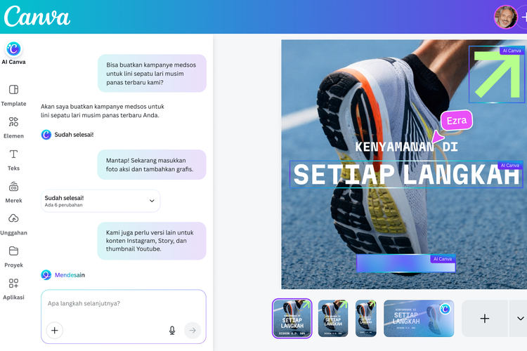 Canva, Canva AI, Canva AI 2.0 Meluncur Bawa 9 Fitur Baru: dari Desain Lewat Suara hingga Konten Otomatis, 2. Orkestrasi agen (Agentic Orchestration), 3. Ingat selera pengguna, 4. Otak-atik obyek, 5. Terhubung ke banyak aplikasi, 6. Bisa perintahkan Canva sesuai jadwal, 7. Bisa riset web, 8. Sesuaikan gaya brand, 9. Dukung impor HTML