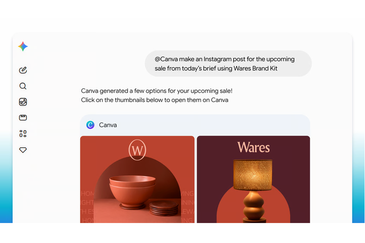 Canva, Gemini, Google, Google Gemini, Magic Layers, Canva Brand Kit, Canva Kini Terhubung ke Gemini, Bikin Desain Bisa Lewat Chat