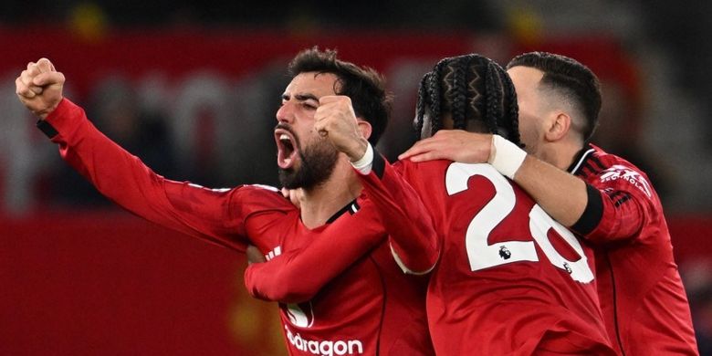 Bruno Fernandes, Liga Inggris, Man United, Crystal Palace, Man United vs Crystal Palace, Maxence Lacroix, Manchester United, Benjamin Sesko, Wasit, Kata-kata Bruno Fernandes Usai Hasil Man United Vs Crystal Palace 2-1
