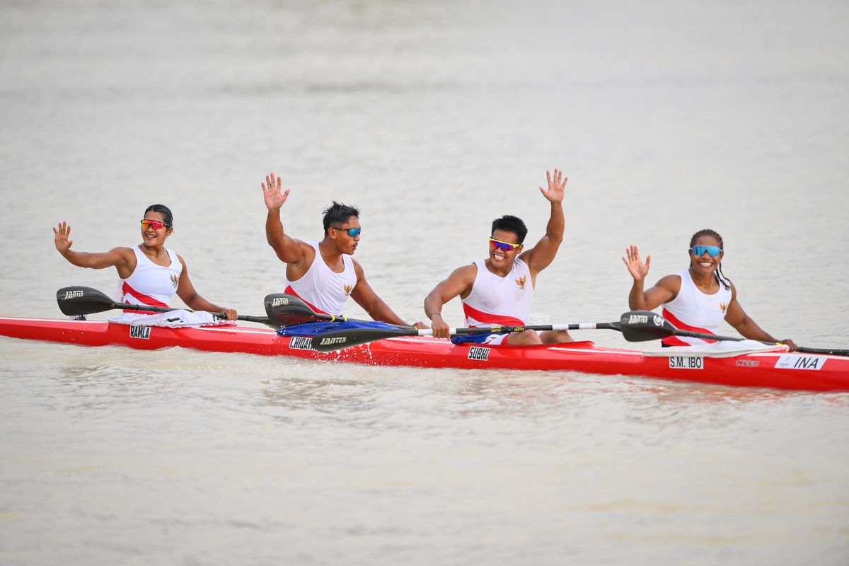 taekwondo, medali emas, kayak, Taekwondo, SEA Games 2025, emas pertama di SEA Games 2025, Taekwondo dan Kano Sumbang Emas, Indonesia Mulai Pecah Telur di SEA Games 2025