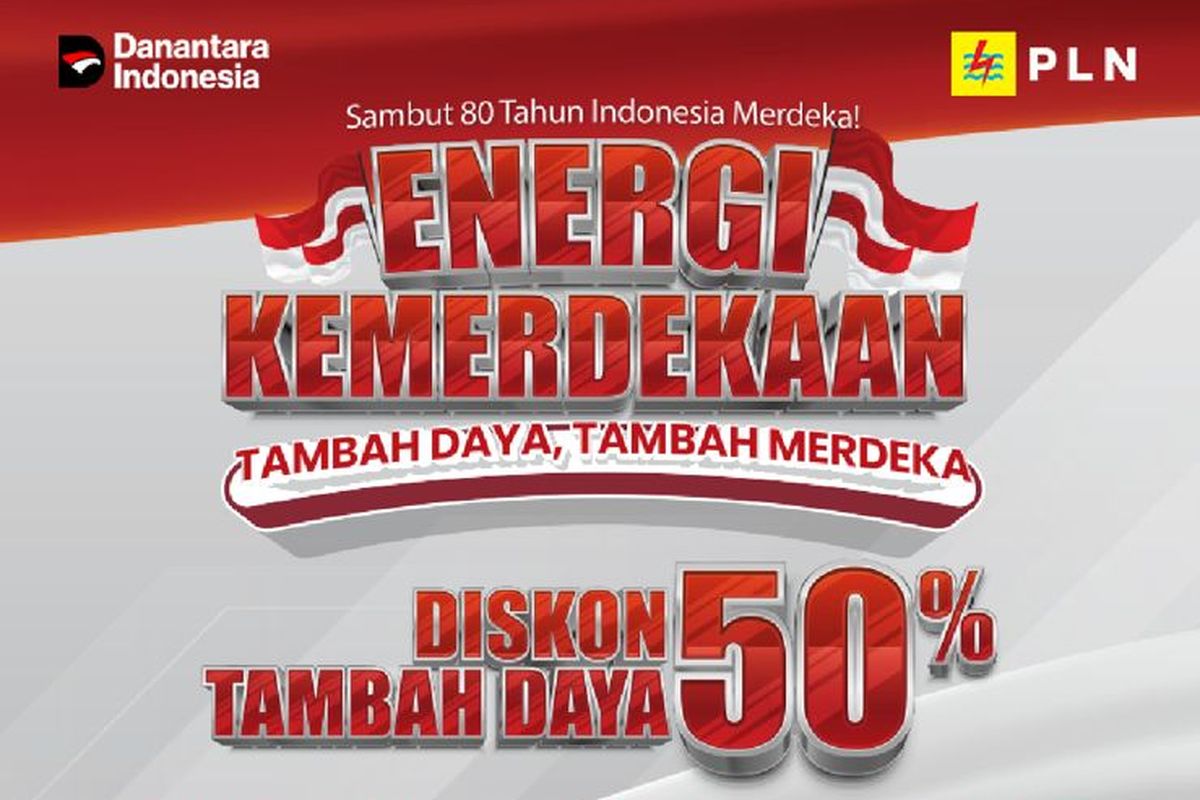 Promo tambah daya listrik PLN, PLN Mobile, diskon pln kemerdekaan, Cara Dapat Diskon Tambah Daya PLN Hari Kemerdekaan di PLN Mobile