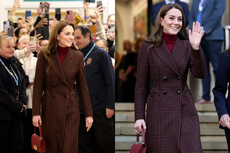 Kate Middleton, keluarga Kerajaan Inggris, kanker, pohon Natal, Westminster Abbey, Makna di Balik Mantel Tartan Kate Middleton yang Dipakai Saat Natal