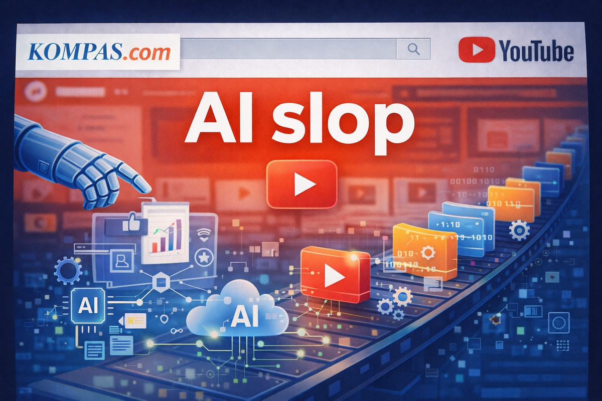 YouTube, konten AI, AI Slop, video, konten AI Slop, Video 