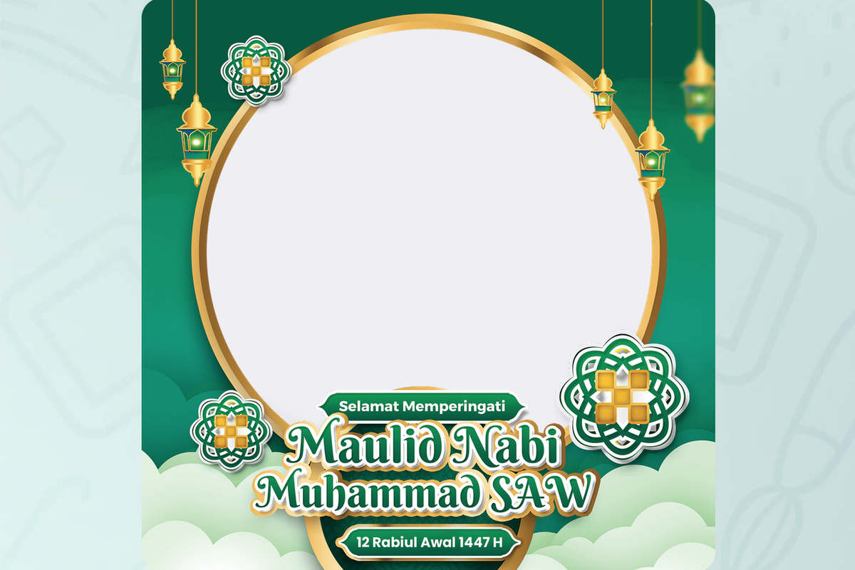 maulid nabi, Maulid Nabi Muhammad, maulid nabi 2025, Maulid Nabi Muhammad SAW 1447 H, Maulid Nabi 1447 H, Twibbon Maulid Nabi 2025, Twibbon Maulid Nabi 1447 H, 60 Link Download Twibbon Maulid Nabi 2025 Keren dan Cara Menggunakannya