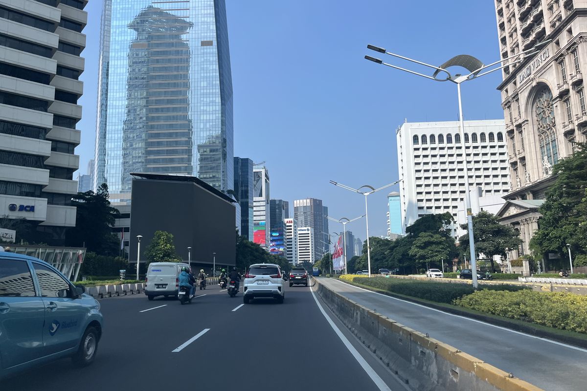 macet, demonstrasi, jalan raya, jalan, macet jalan cacing, Lalu Lintas di Jakarta Pagi Ini Terpantau Lancar